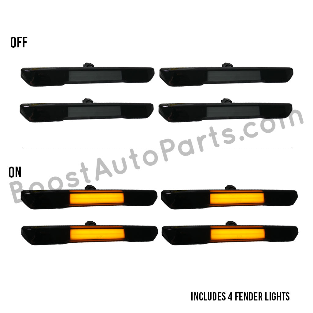 20202024 GMC Sierra 2500/3500 Fender Lights Smoked / Frosted