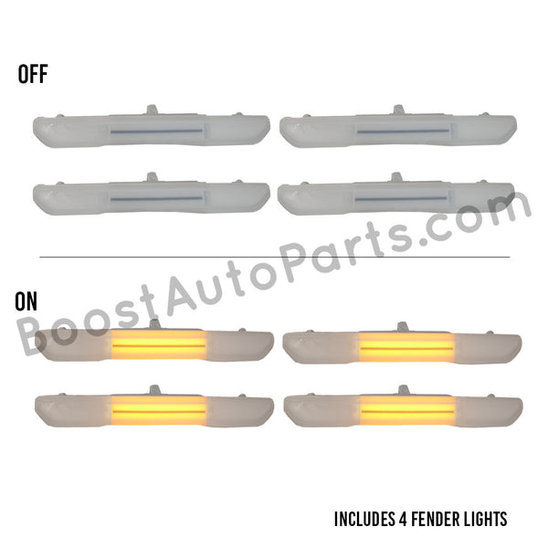 2020-2024 GMC Sierra 2500/3500 Fender Lights - Smoked / Frosted
