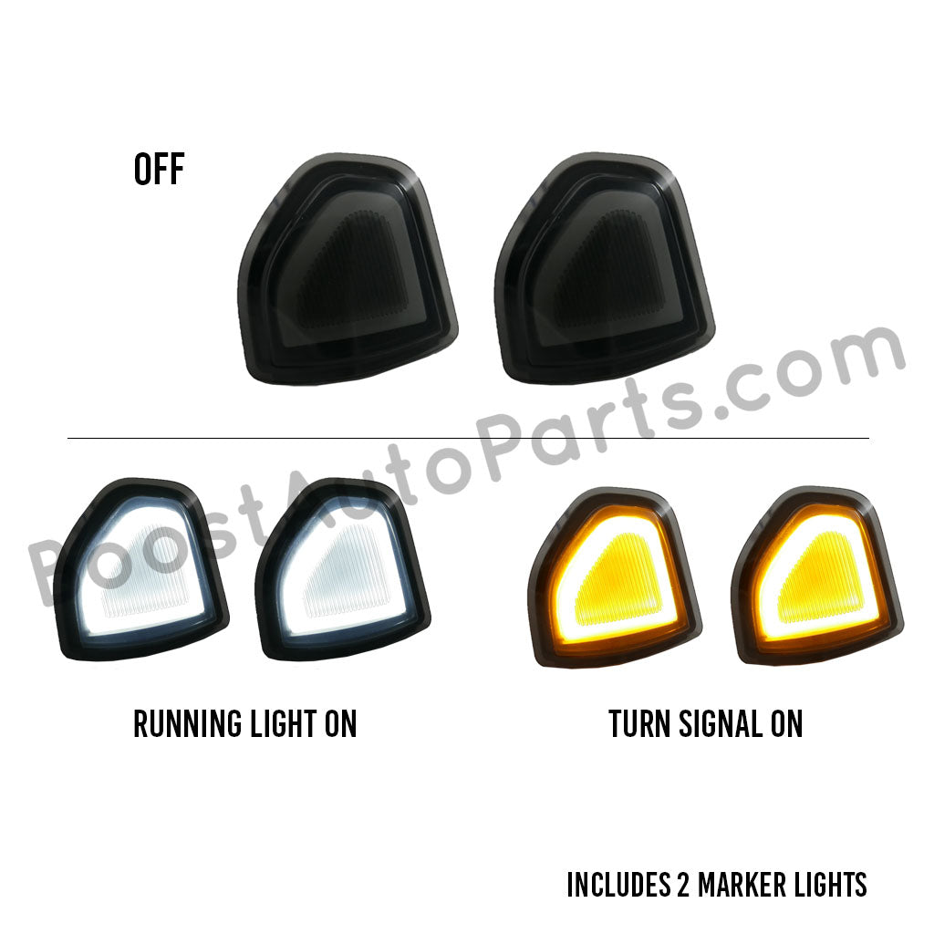 2009-2022 Dodge Ram LED Switchback Tow Mirror Marker Lights