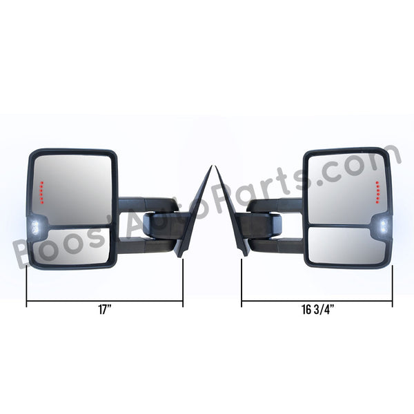GM Style Dodge Ram 2500/3500 Tow Mirrors (2019-2022) - Style 2 – Boost Auto