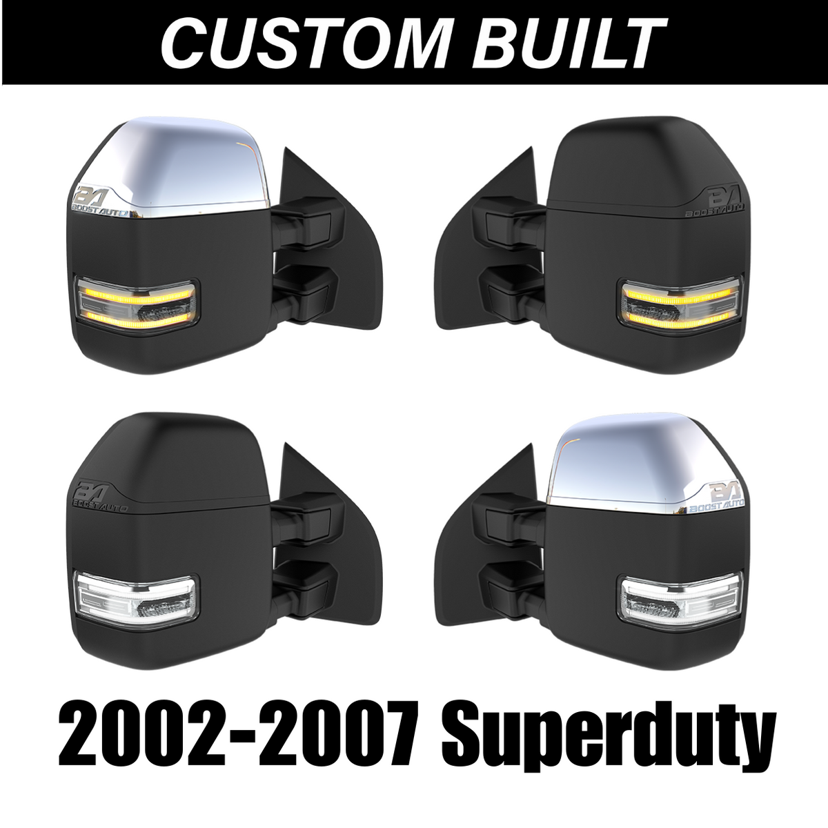 Ford F250/F350/F450/F550 Superduty (2002-2007) New Style Tow Mirrors