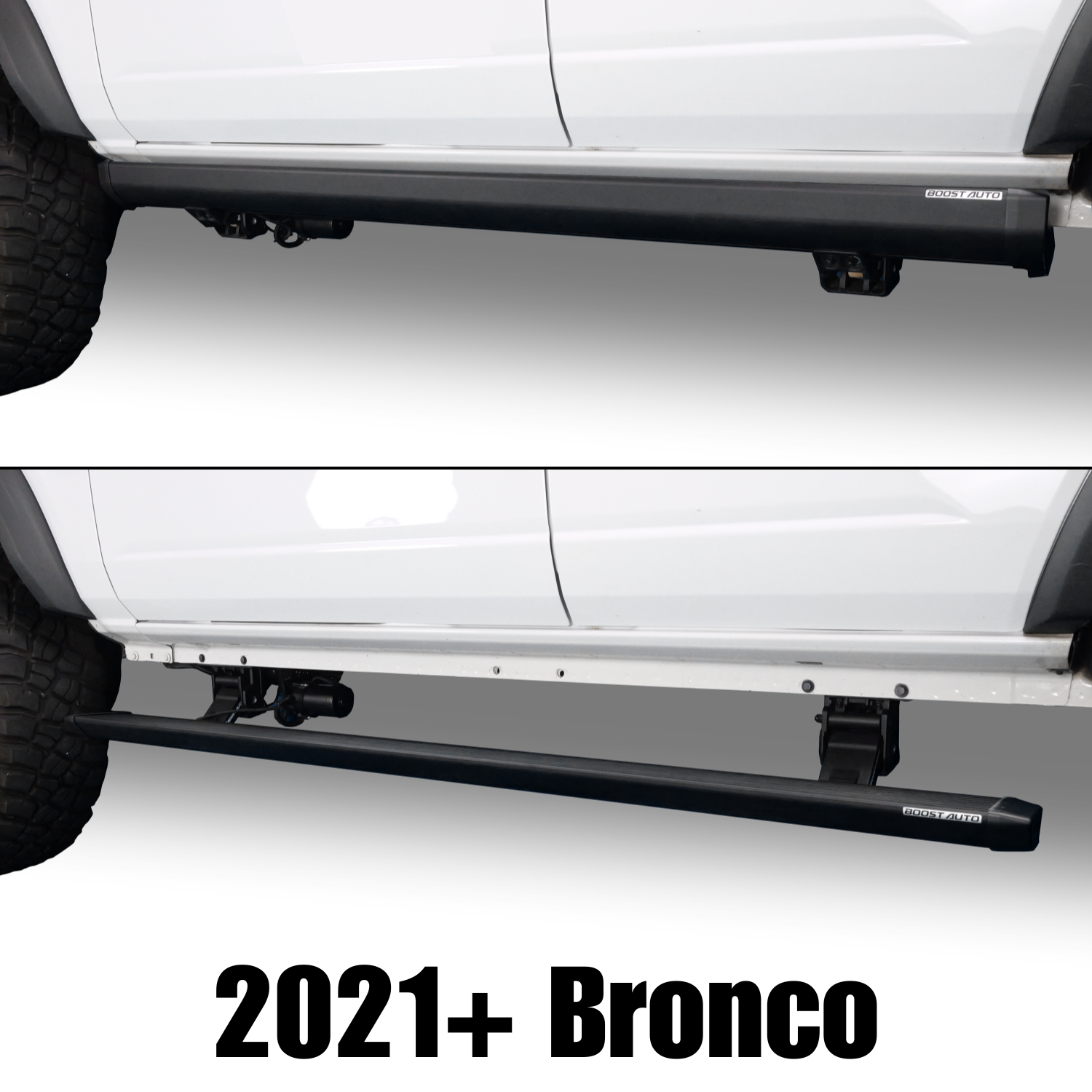 Boost Auto Powered Running Boards | 2021-2024 Ford Bronco