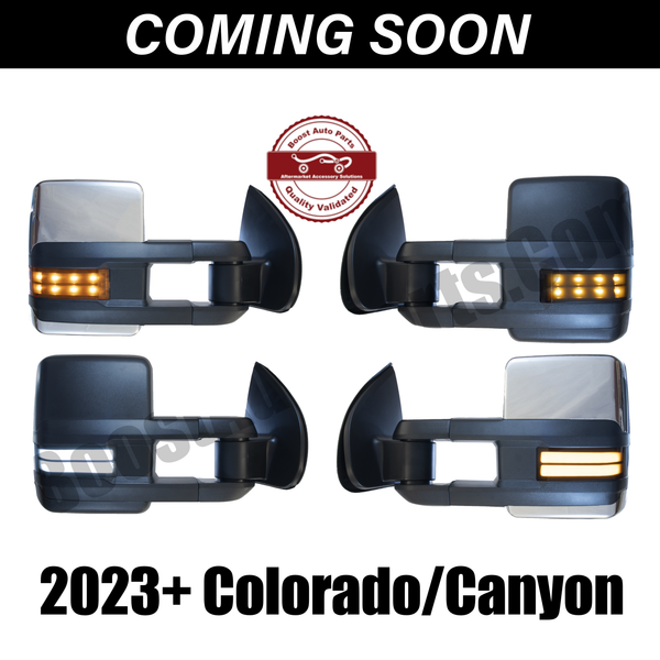Torox Chrome Door Handle Covers + Mirror Covers + Tailgate Handle For 2014-2022 Chevy Colorado GMC Canyon