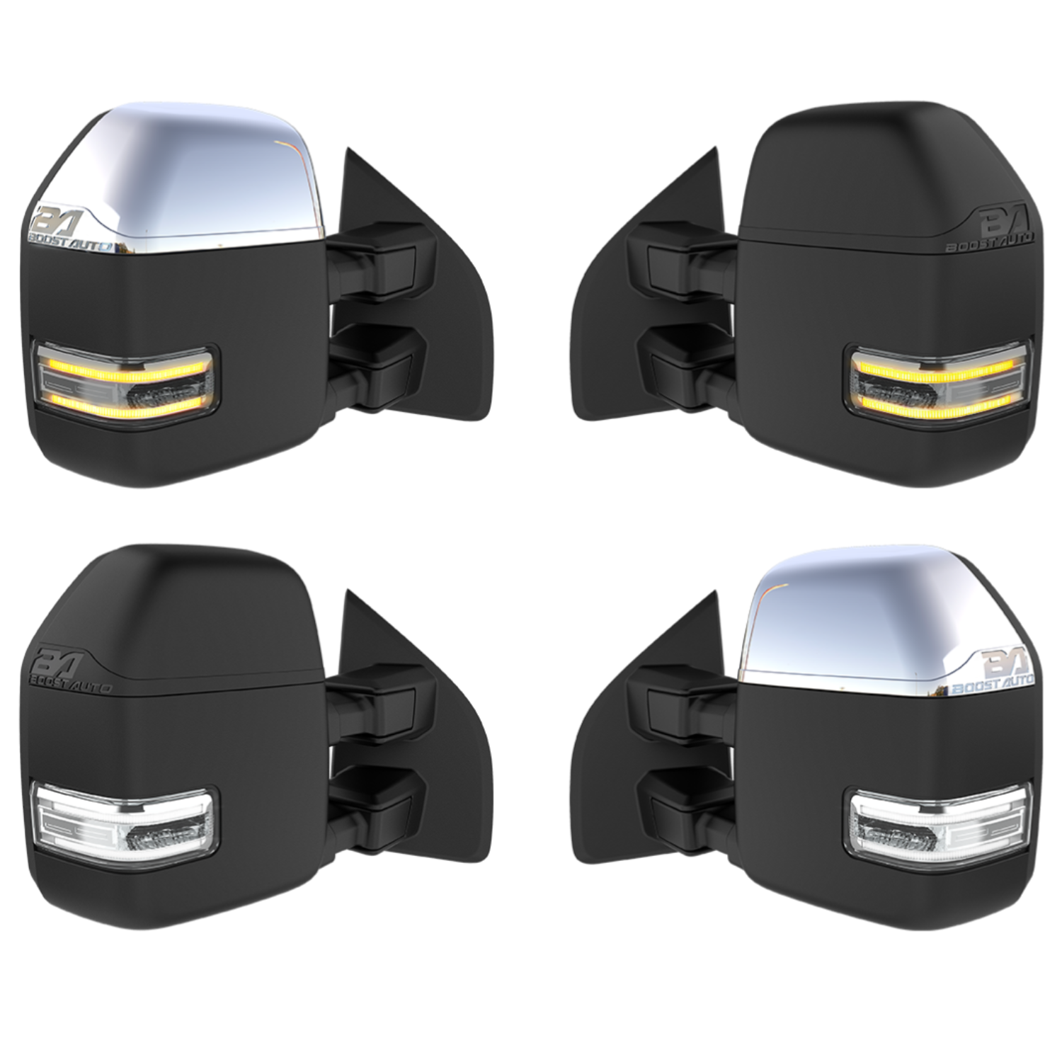 2015 - 2020 Ford Tow Mirrors (F150) - Free Shipping