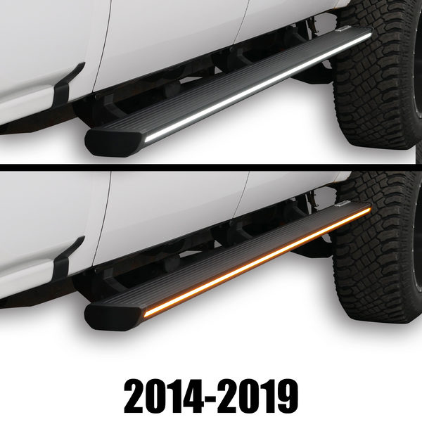 Lumastep M1 Light Up Running Boards | 2014-2019 Chevy Silverado & GMC Sierra