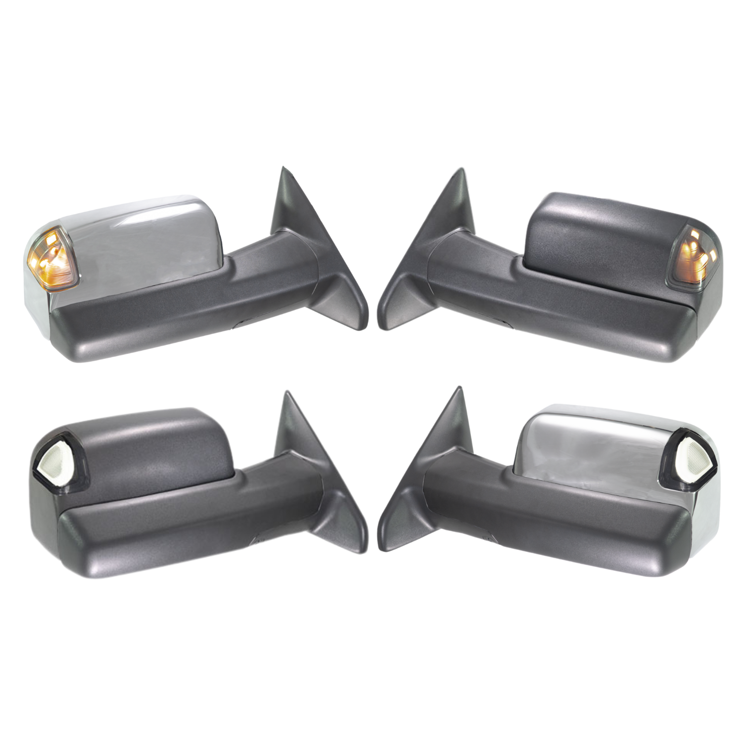 Chrome Accessory Kit For 2010-2018 Ram 2500-3500: Window Sills, Mirror Covers, Handles