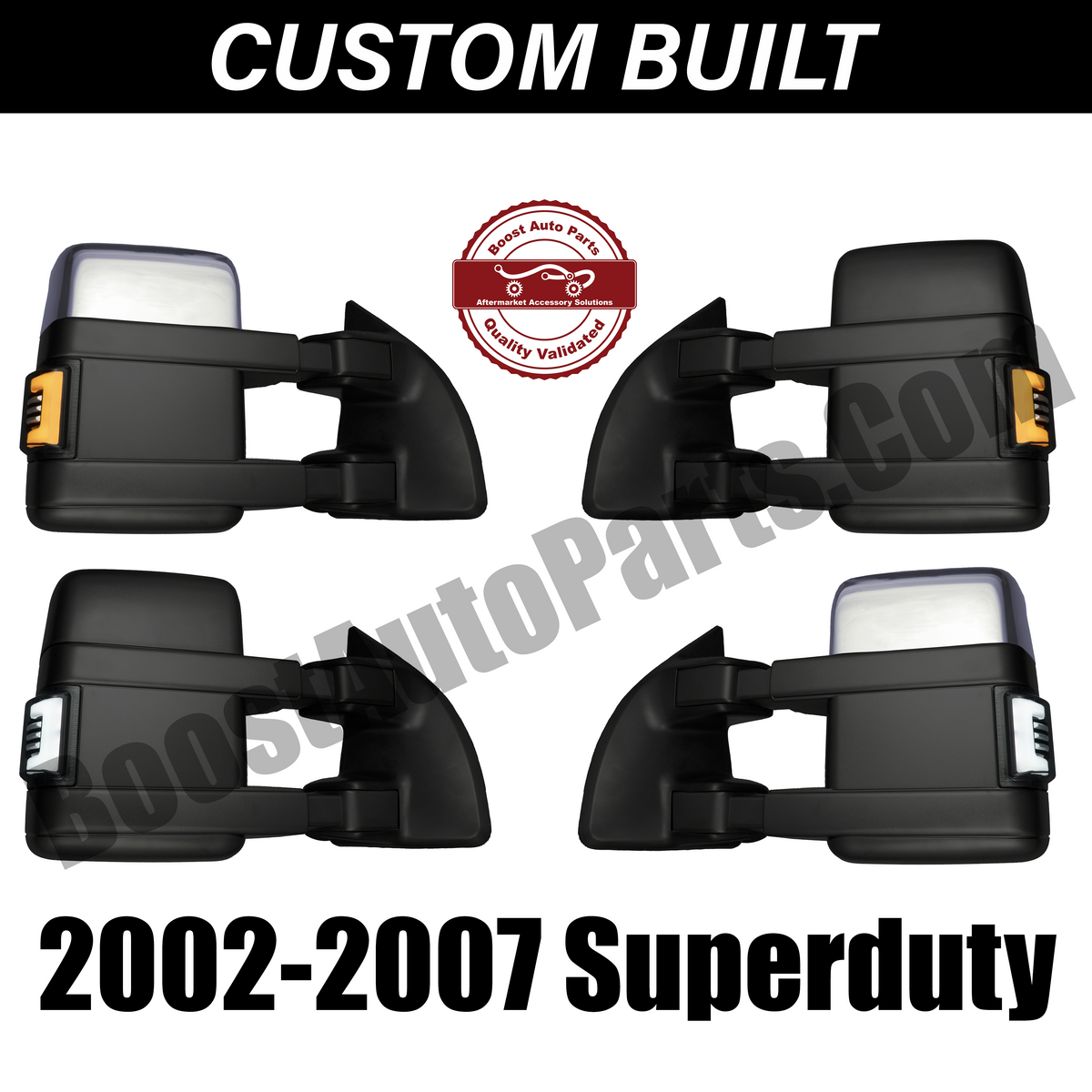 Ford F250/F350/F450/F550 Superduty (2002-2007) Tow Mirrors - 2008 Style