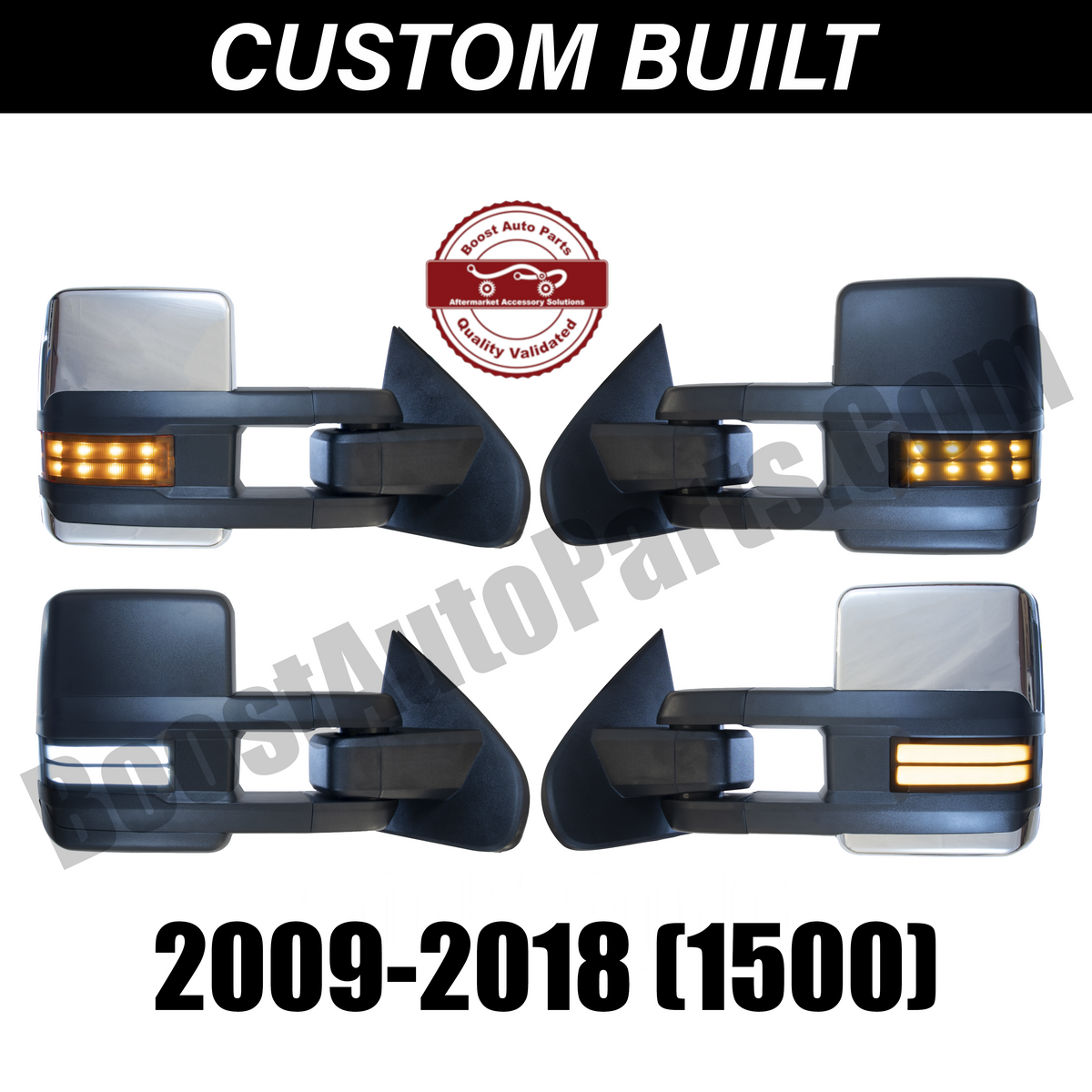 GM Style Dodge Ram 1500 Tow Mirrors (2009-2018) - Style 2