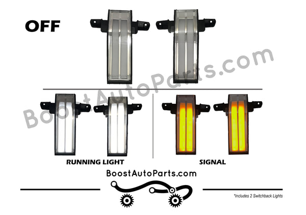 WHOLESALE - 14-18 GM Switchback Tow Mirror Marker Lights