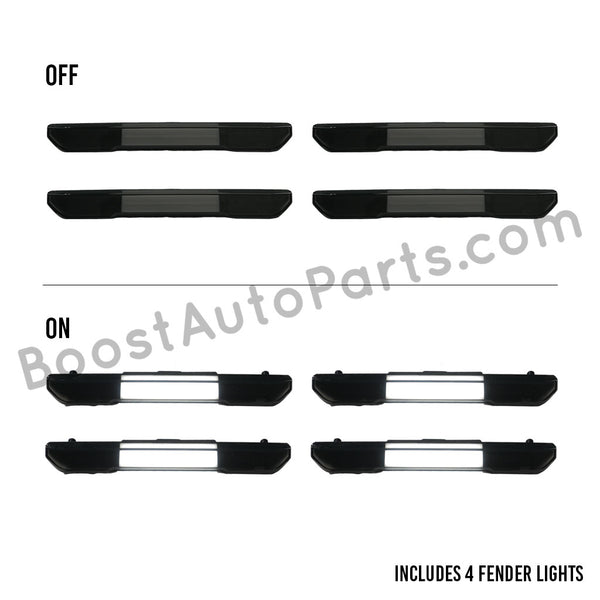 2020-2024 GMC Sierra 2500/3500 Fender Lights - Smoked / Frosted