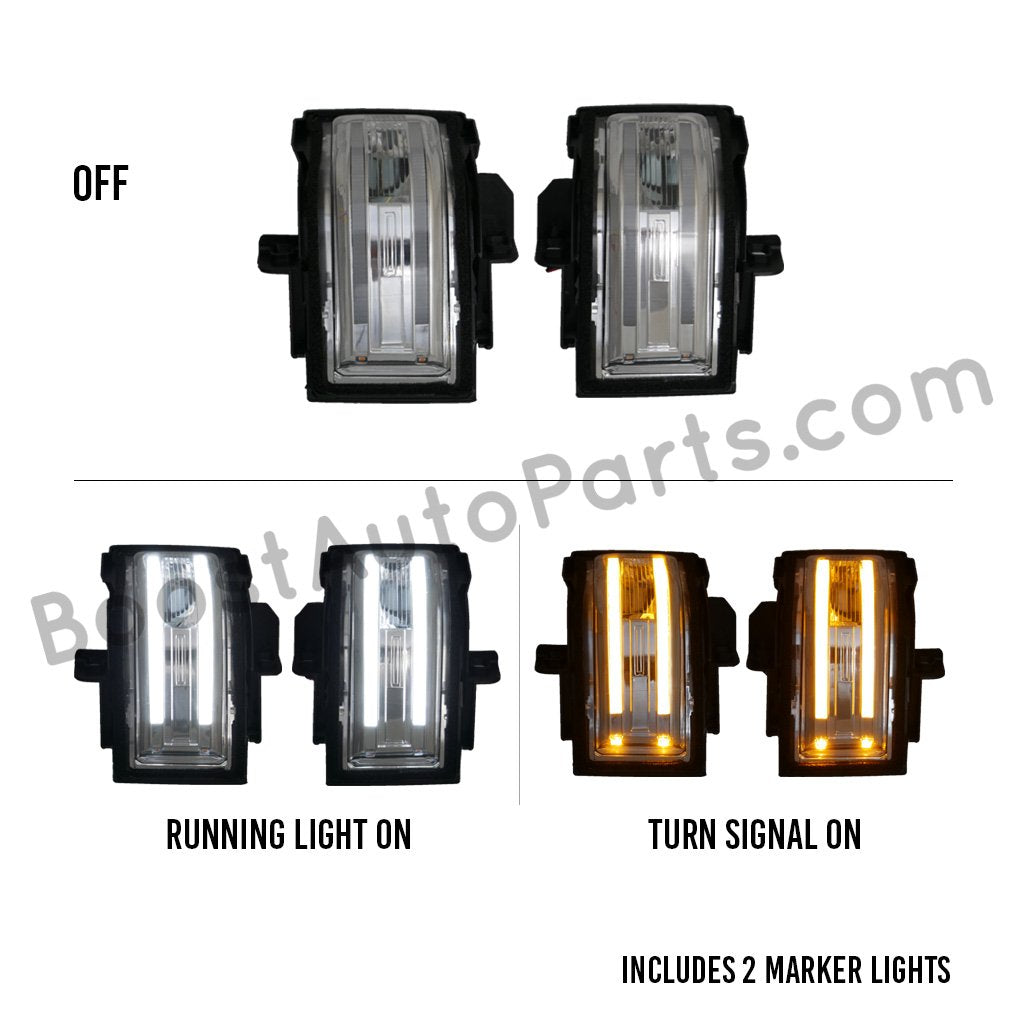 Ford F150 Tow Mirror Lights (20152023) Strip or Switchback Boost Auto