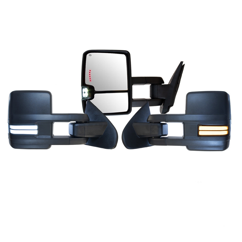 Pair Tow Mirrors For 1998-01 Dodge Ram 1500 1998-02 Ram 2500 / 3500 Power Heated - Foto 4